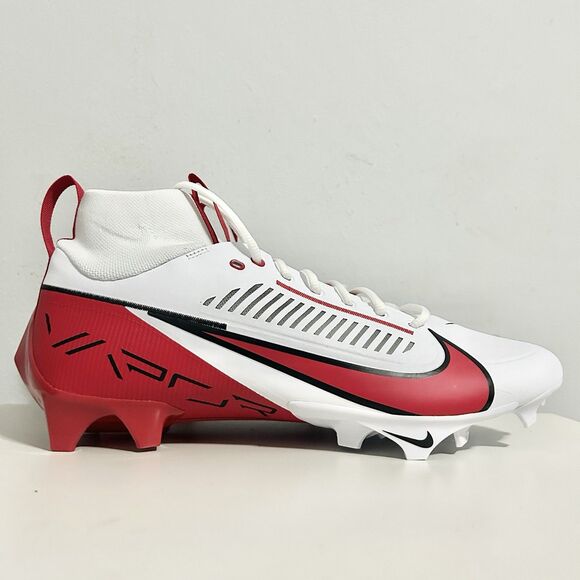 Nike Vapor Edge Pro 360 2 “White University Red” Men’s Size 13.5 Football Cleats - Picture 2 of 8